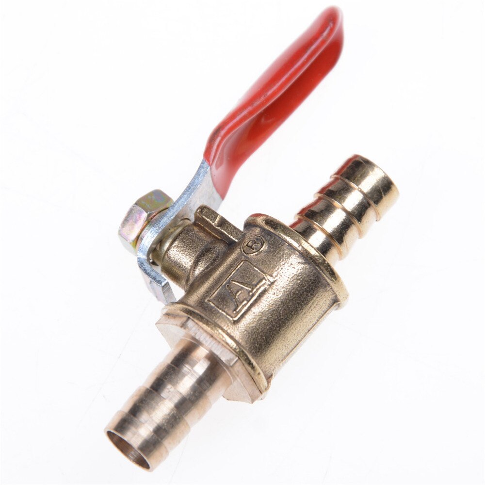 5/16" Hose Barb Inline Brass Water/Air Gas Fuel Line Shut-off Ball Valve Simple operation 8mm motorized ball valve