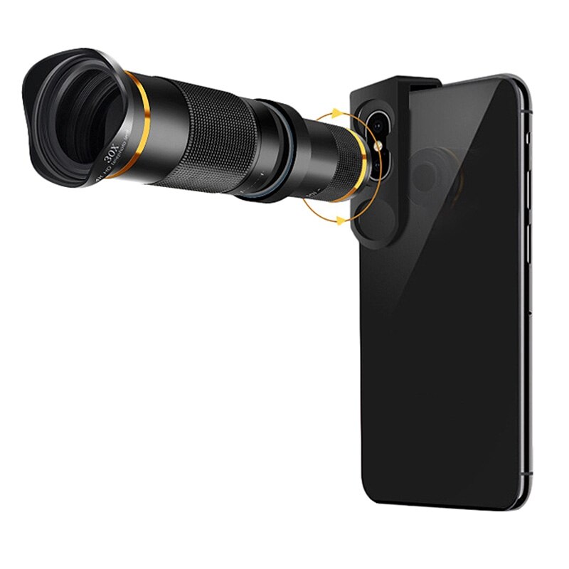38X Telephoto Lens HD Monocular Telescope Phone Camera Lens for IPhone 11 Xs Max XR X 8 7 Plus Android Smartphone Mobile
