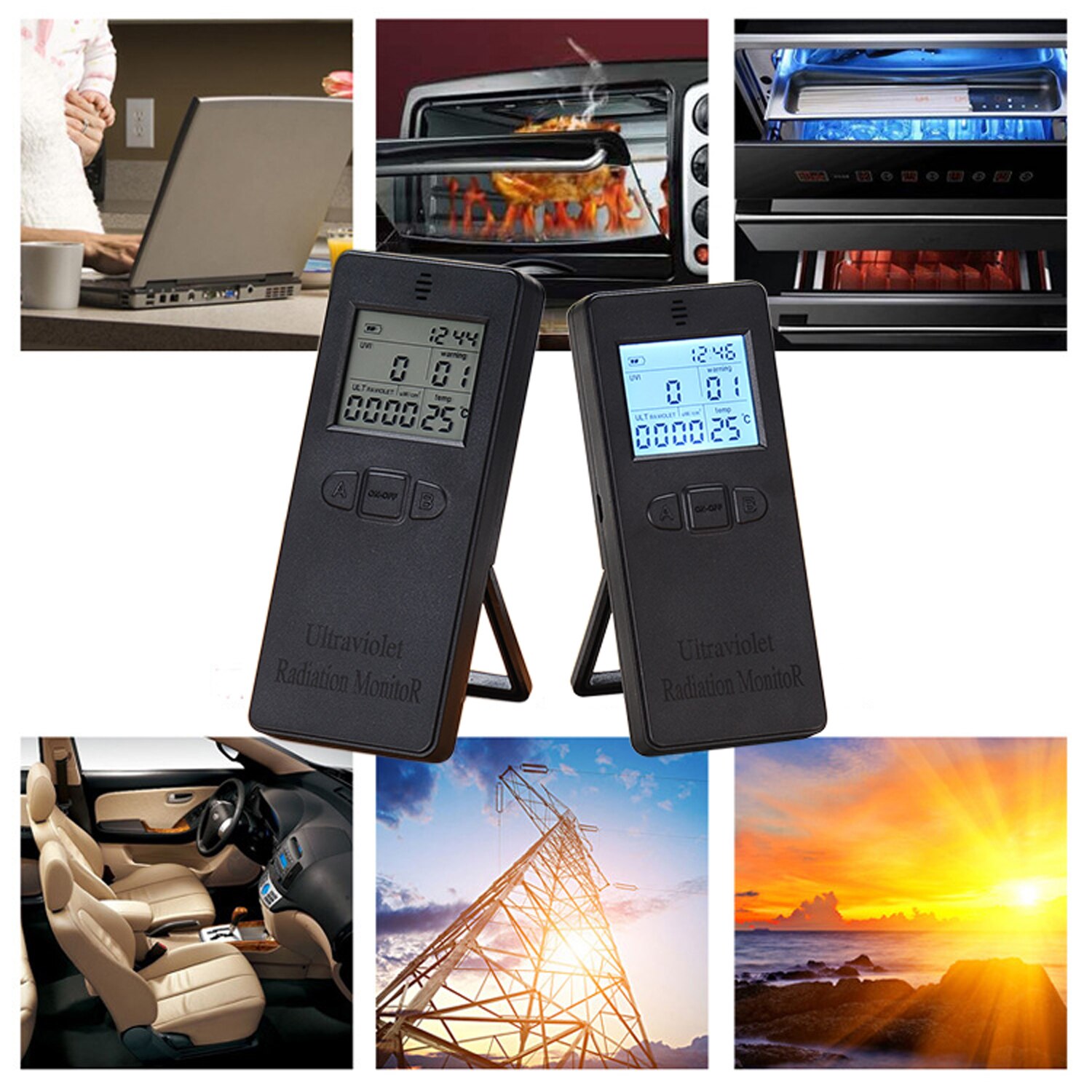 2,2 Zoll Digitale UV Uv Strahlung Detektor UV UVI Grandado