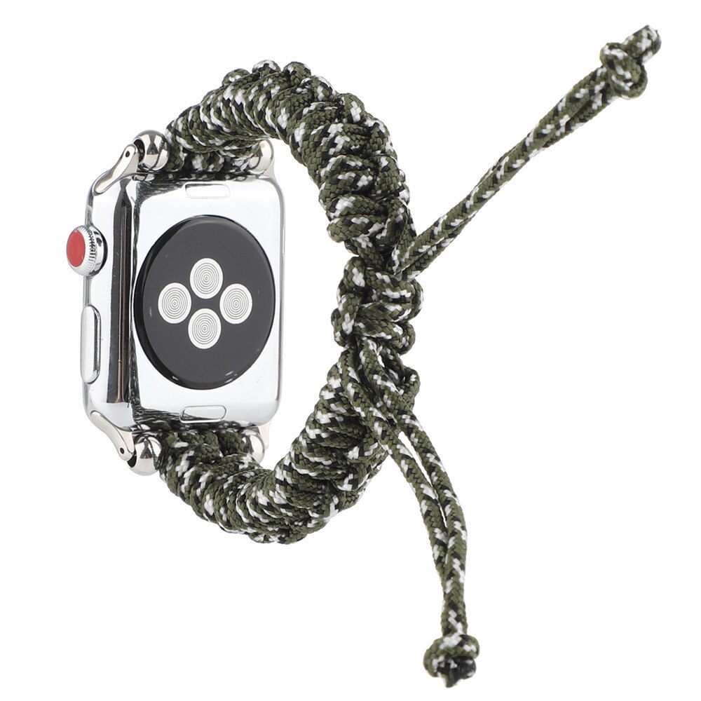 Nylon Geweven Horlogeband Voor Apple Horloge Iwatch 12 3 4 5 Band 44Mm 42Mm 40Mm 38mm Parachute Touw Buiten Armband Riem: C / 38mm or 40mm