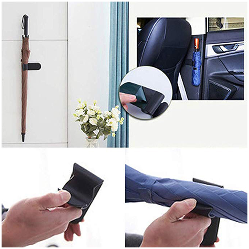 Car Umbrella Hook Portable Auto Vehicle Adhesive Holder Hanger Car Supplies Seat Clip Fastener Racks for Door Cabinet Side ZJ007