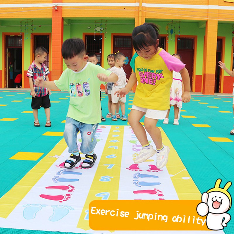 Ruizhi freundlicher Hand und Füße Spiel Springen Teppich matt freundlicher springen Gitter Pad Kindergarten Team Spiel drinnen draussen Ausbildung Spielzeug