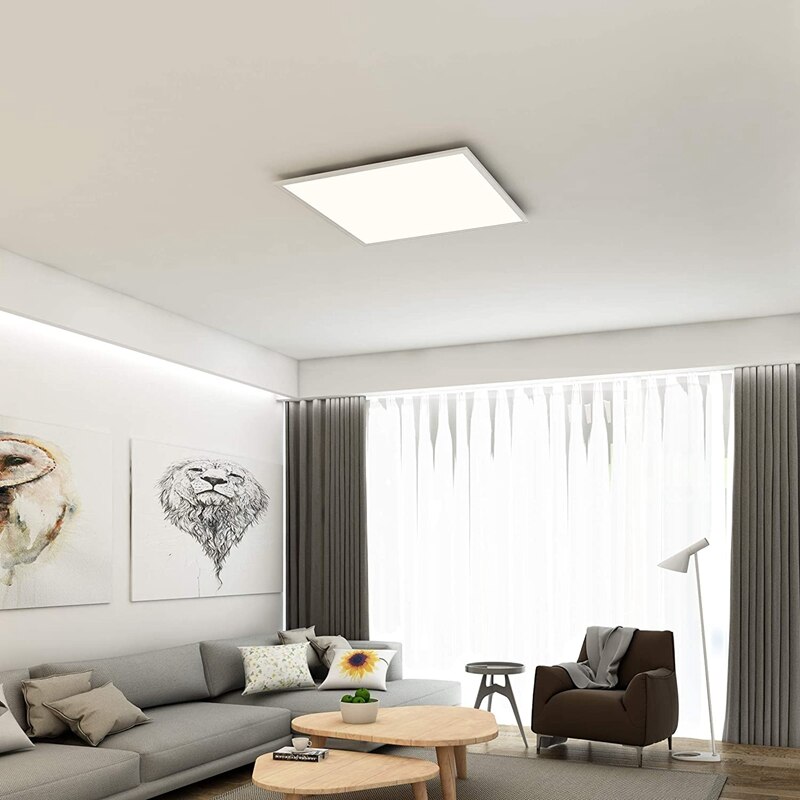 LED Downlight 48W 6500K 60X60cm LED Panel Downlight White Grid Lights Insert Light Ceiling Light For Office Living Room