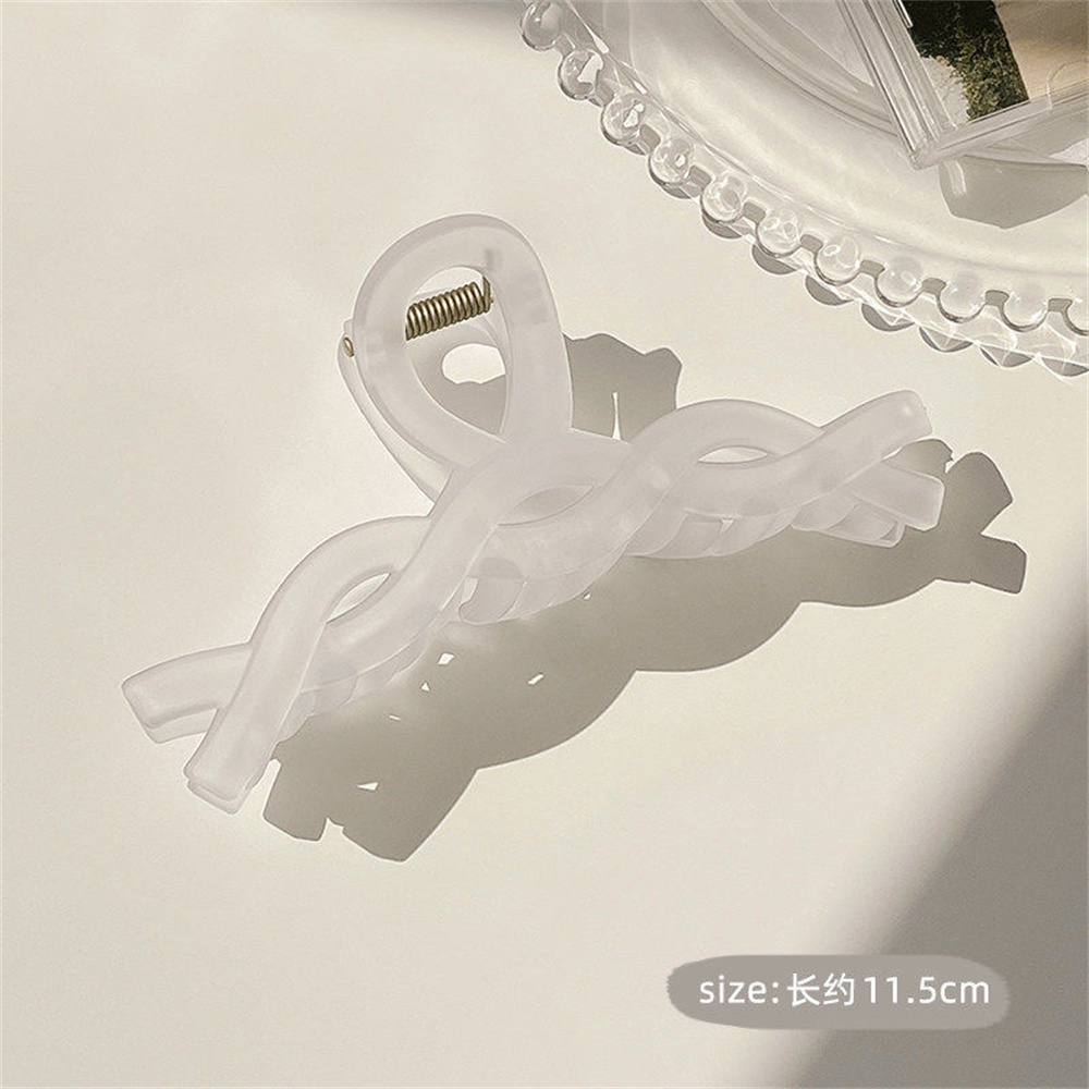 Large Jelly Acrylic Hair Claw Geometric Crab Hair Clips For Women Large Size Hairpin Shark Clips Summer Headwear: Gold