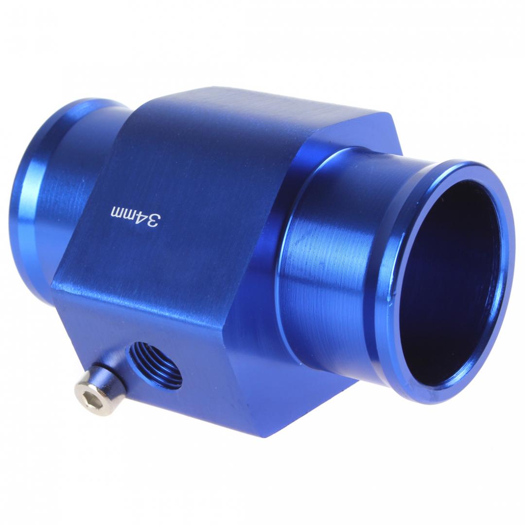 34mm Aluminium Water Temperature Temp Sensor Guage Adapter Meter with Clamps for Auto Car