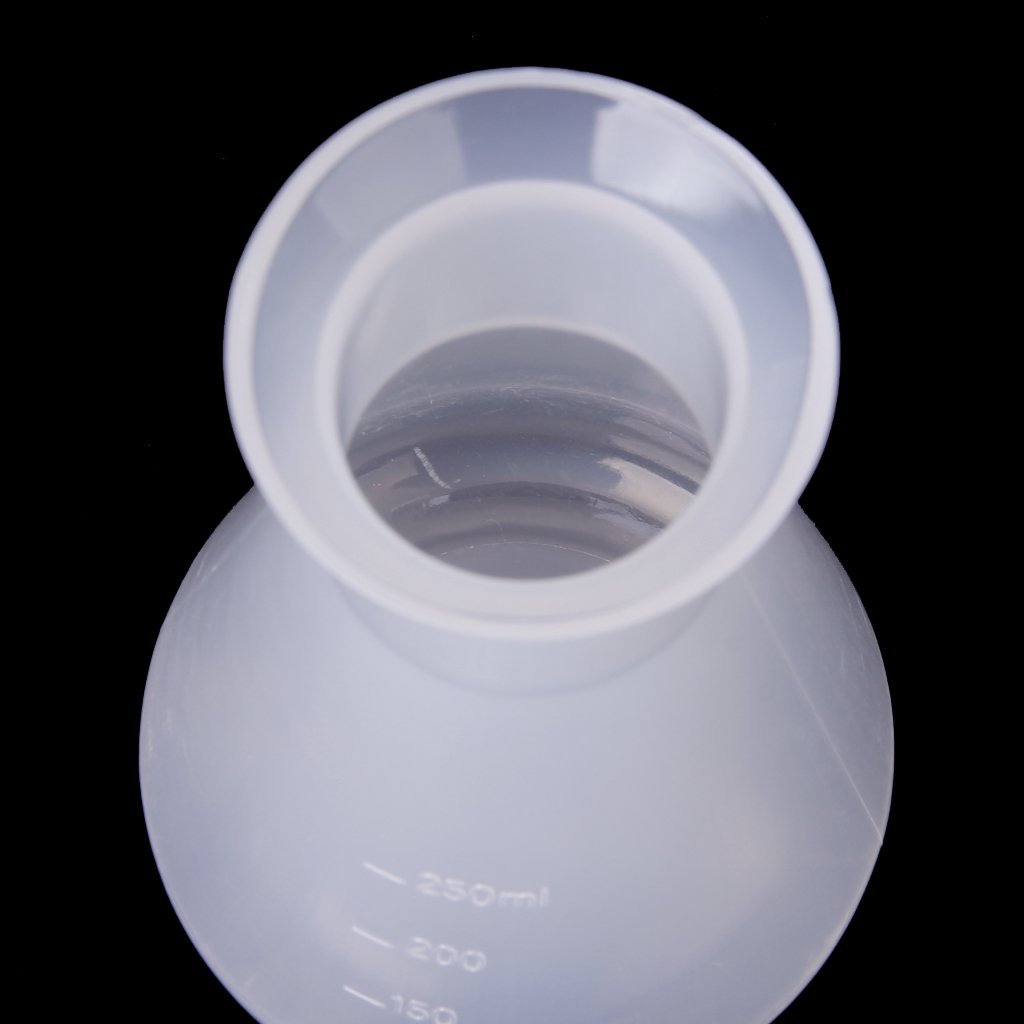 Betaalbare plastic transparante laboratorium chemische erlenmeyerkolven container fles  - 250 ml