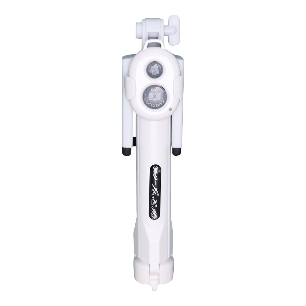 Portable 3 in 1 Wireless Bluetooth Selfie Stick + Mini Selfie Tripod With Remote Control For Mobile Phone: white