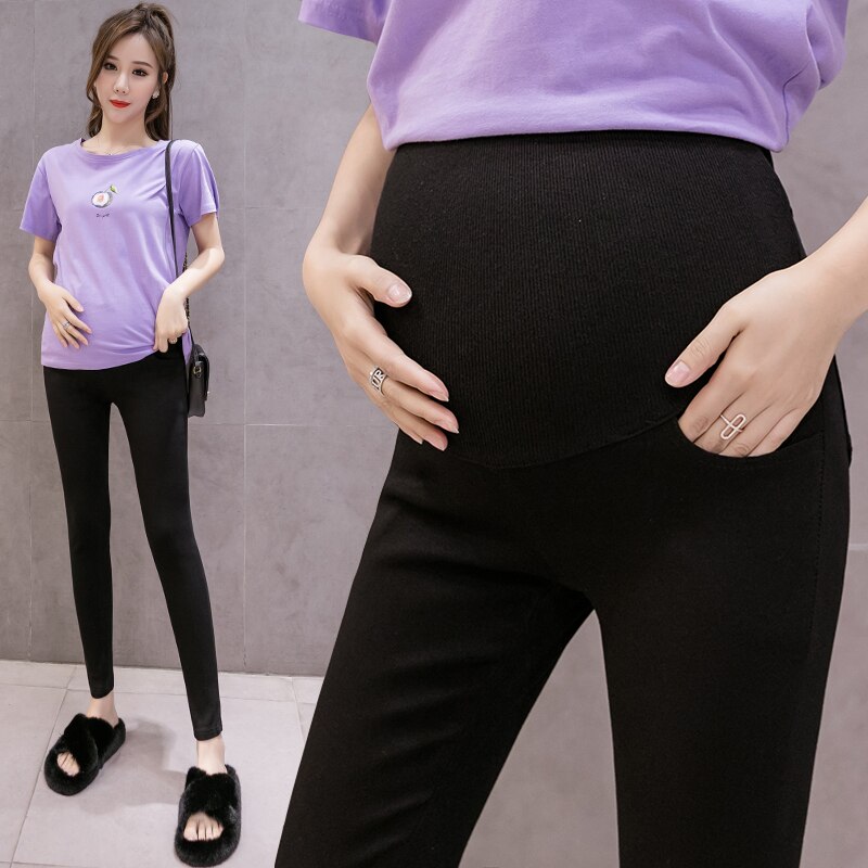 Mutterschaft Bleistift Hosen für Schwangere Frauen Dünne Hosen Schwangerschaft Kleidung Mutterschaft Kleidung Kleidung Gamaschen für Schwangere