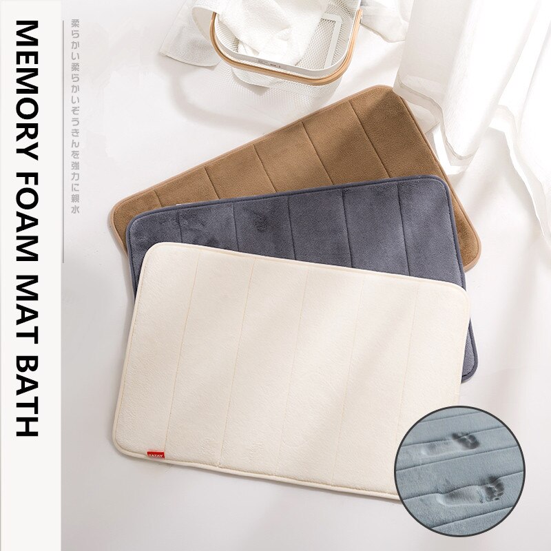 60*40cm Antibacteriële Badmat Badkamer Tapijt Wateropname Tapijt Shaggy Traagschuim Badkamer Mat keuken Vloer sneldrogend