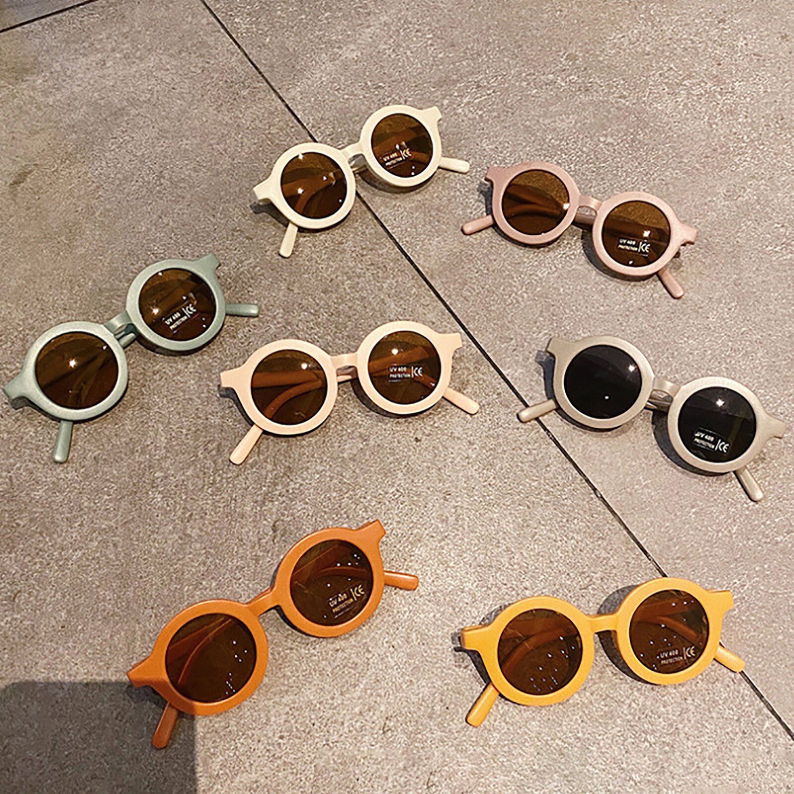 2-6Y Kid Eye occhiali da sole Vintage Girls Cute occhiali da sole Party Eyewear Shades Lovely Children studenti per regalo UV400