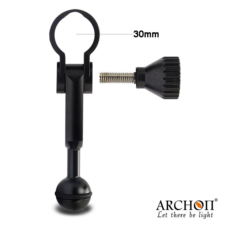 Arcon Original D26VR/DL01/W32VR, vídeo de buceo, antorcha, abrazadera YS30 YS, soporte de montaje y Junta de bola, 30mm de diámetro, soporte para linterna