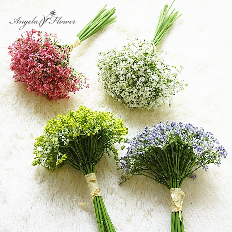 Nat duft 30cm kunstig baby ånde blomst gypsophila plast blomster planter hjem hotel jul indretning bryllup buket