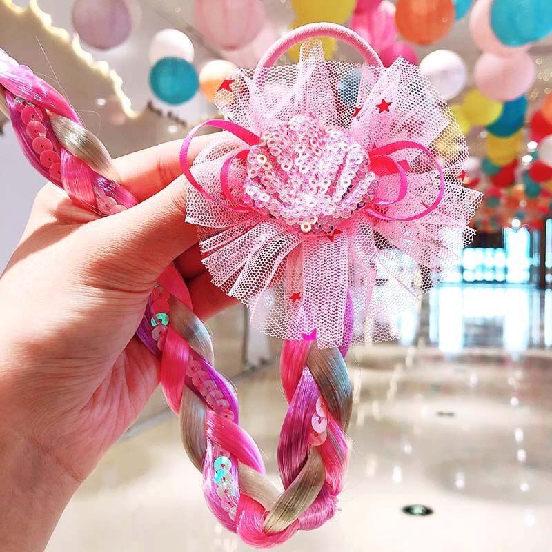 Rosa Bogen Haar Clip Regenbogen Für Mädchen & Frauen Bunte Prinzessin Haar Erweiterungen Clip Haar Zubehör Schmetterling Kopfschmuck Party: SP0454-4