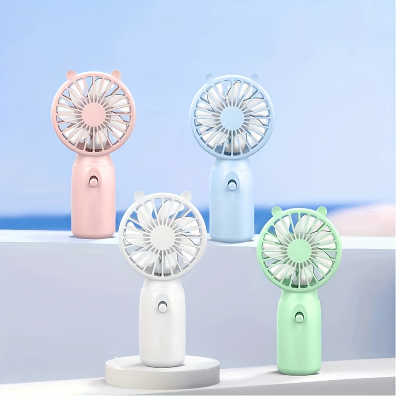 Ventiladores portátiles, miniventiladores personales, ventiladores pequeños alimentados por batería (el producto en sí no viene con baterías AA).