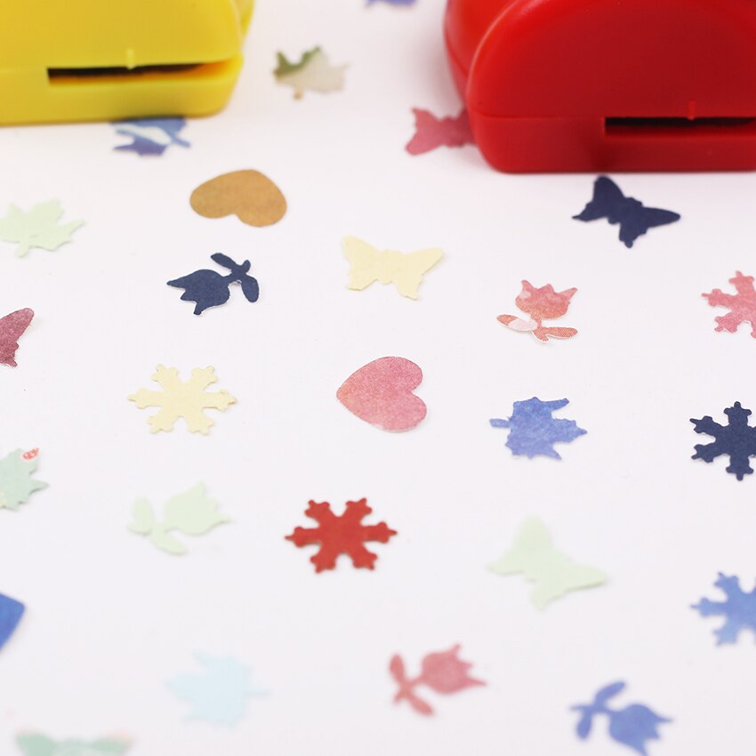 1PC Mini Kids Scrapbooking Punches Handmade Card Craft Printing Hole Punch DIY Flower Paper Craft Maple Leaf Star Shape