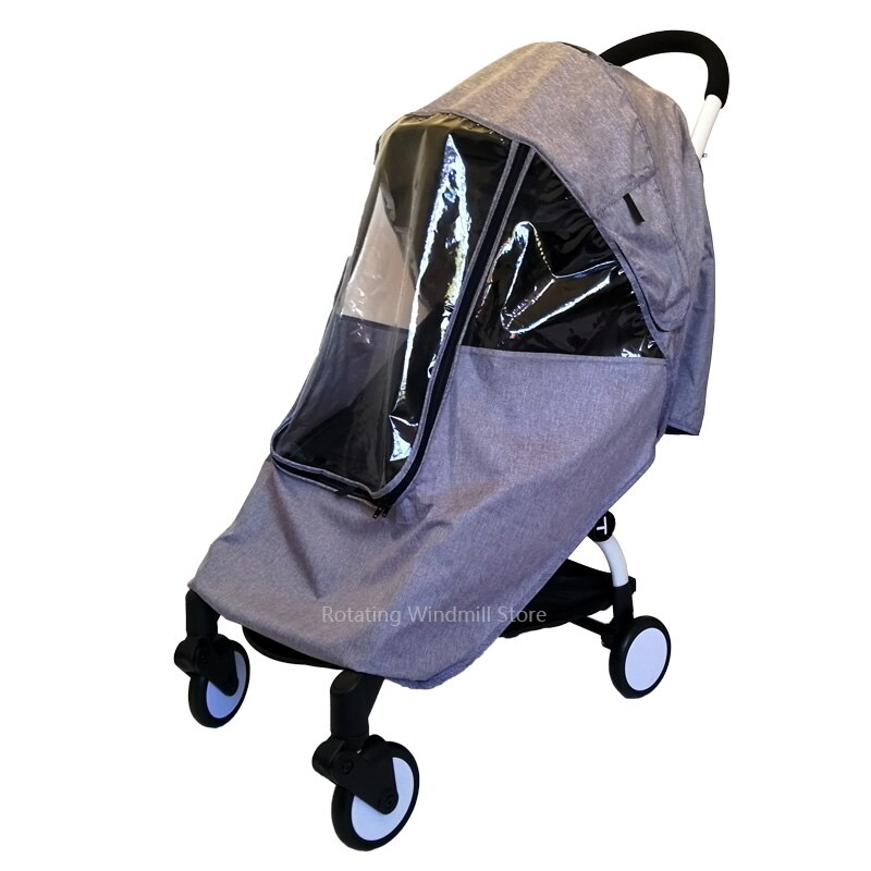 Baby Wagen Regen Abdeckung Wasserdicht Winddicht Kinderwagen Zubehör Für Yoyo Yoyaplus Kinderwagen Staubdicht Abdeckung Für 90% Baby Warenkorb: grau