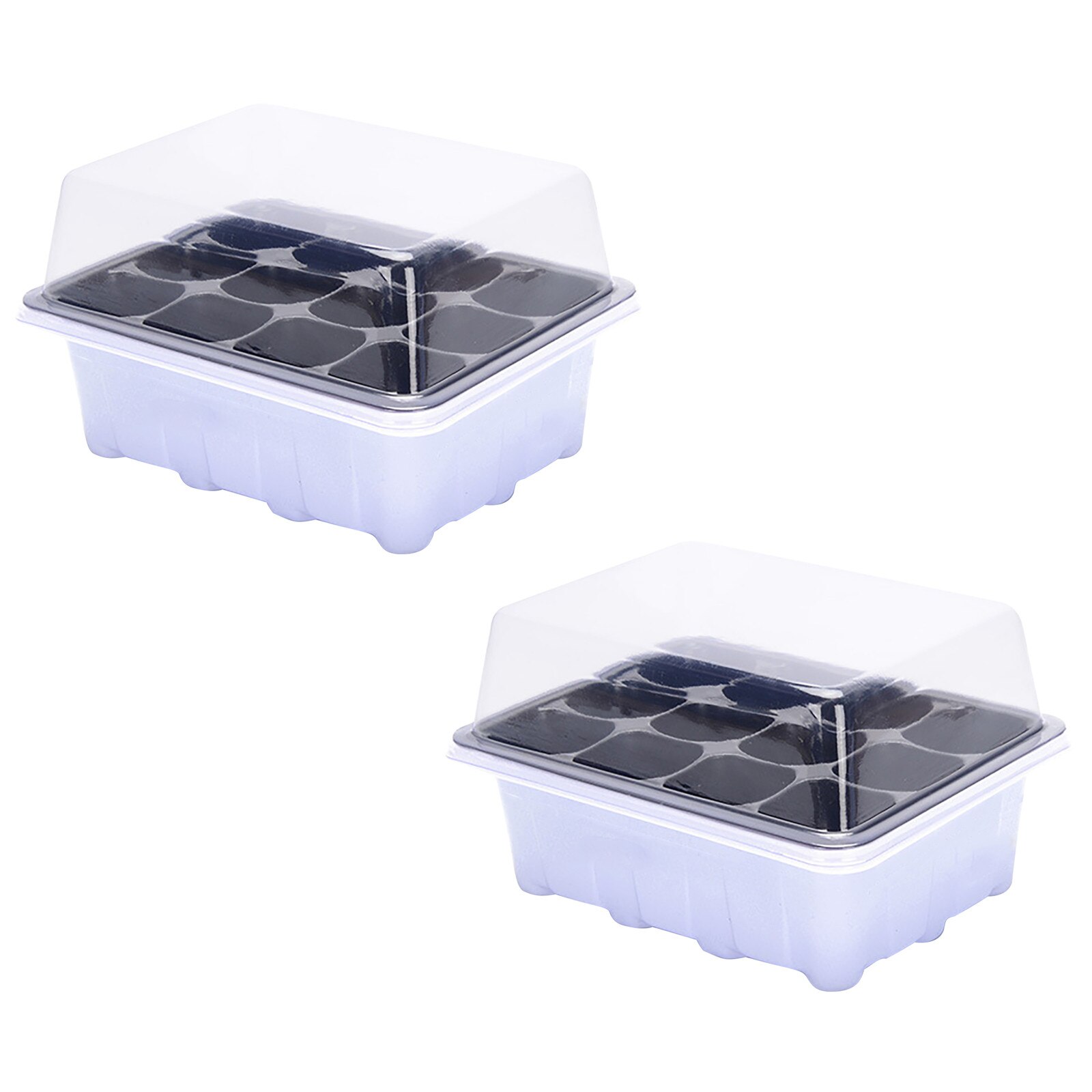 Greenhouse Propagation Box Set Hoem Garden Propagation Tray Indoor Mini Greenhouse Propagation Sets With Lid And Ventilation: E