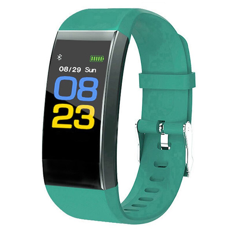Voor 115 Plus Smart Horloge Bluetooth Sport Horloges Gezondheid Smart Polsband Hartslag Fitness Stappenteller Armband Horloge: green