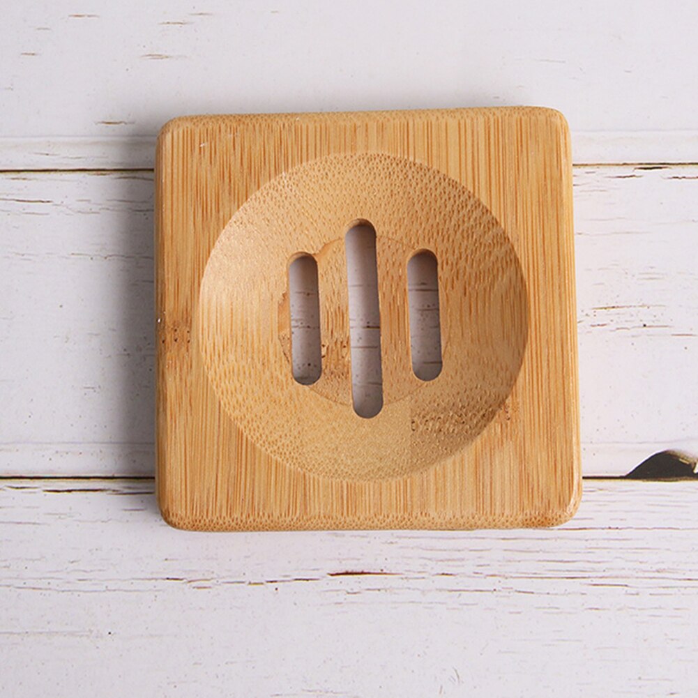 Plateau porte-savon en bois de bambou naturel, conteneur, plaque de douche, accessoires de salle de bains, Support, boîte en bois naturel: 2
