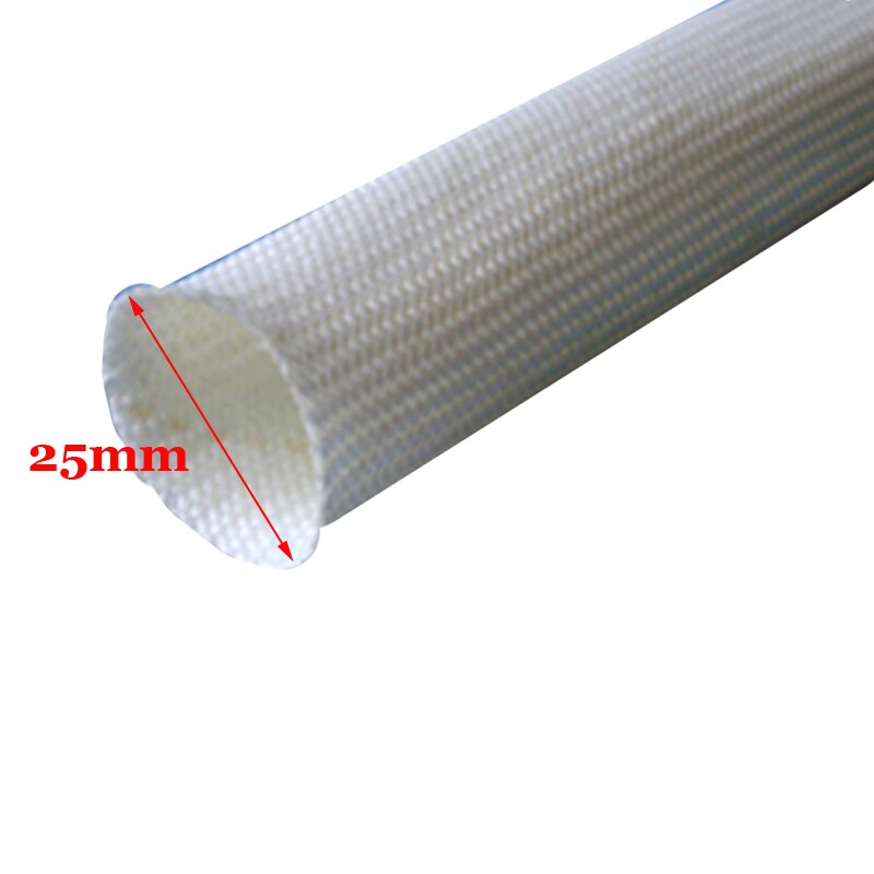 Hvid glasfiber slange, der hænger isolering til webasto / eberspacher 22mm & 24mm 2m
