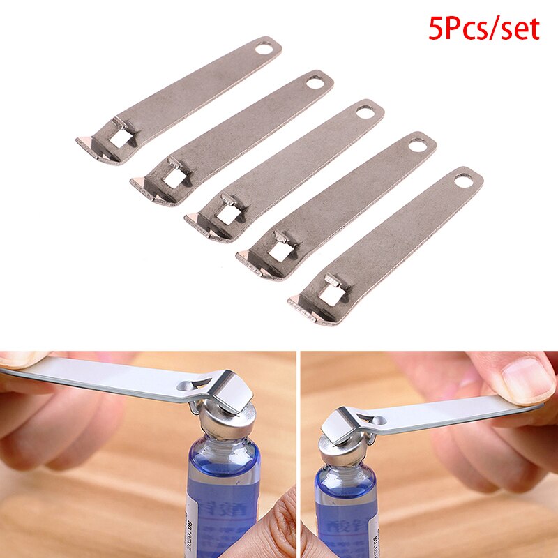 5pcs/set Multifunctional Stainless Steel Opener Oral Liquid Vial Ampule Opener Bar Tool