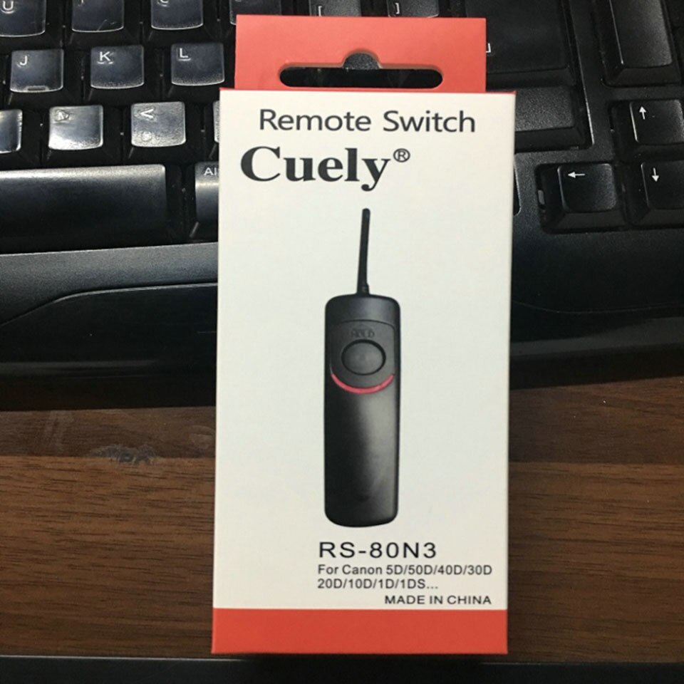 Shutter Release RS-80N3 Cable Remote Control For Canon 1DX 1Ds D2000 5D Mark II 5D2 5D3 5DII 7D 50D 40D 30D 20D 10D 30 1v DSLR
