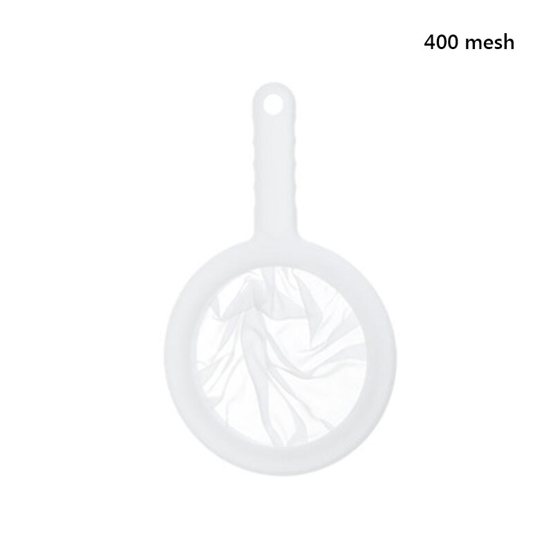 Cuchara de filtro para leche, yogur, leche, café de leche de soja, malla de nailon adecuada para cocina, colador de malla ultrafina, 100/200/400: 400 mesh
