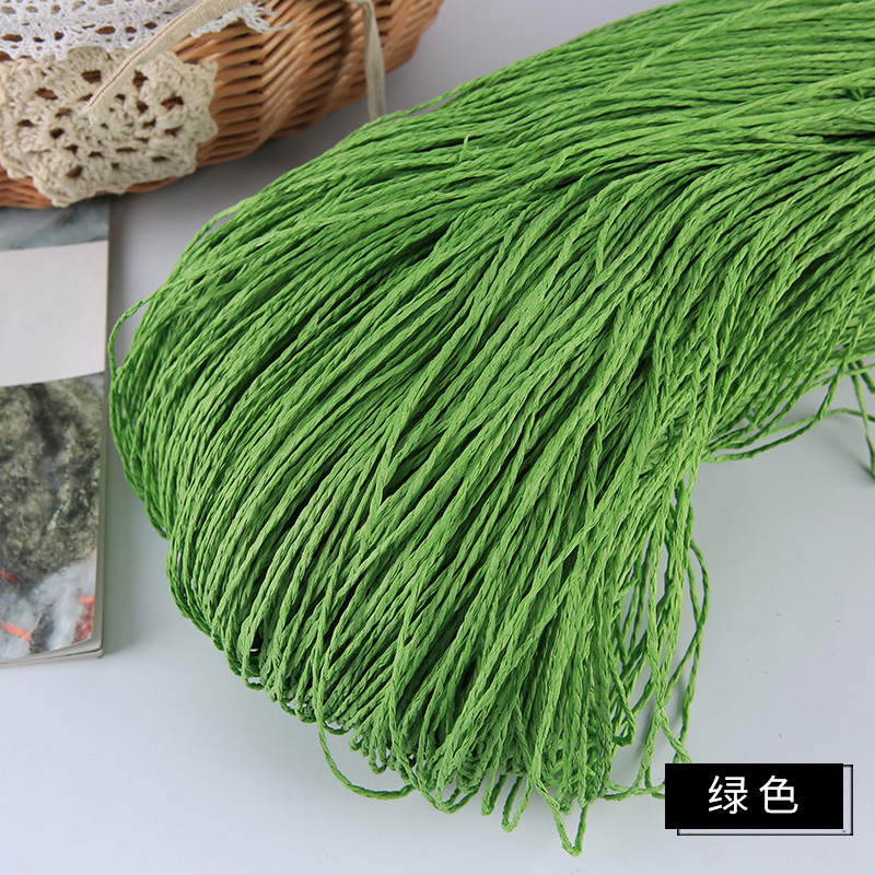 Sommerhue garn garn til strik 500 g/ lot raffia halmgarn hæklegarn til håndlavede hatte kurve håndværk: T