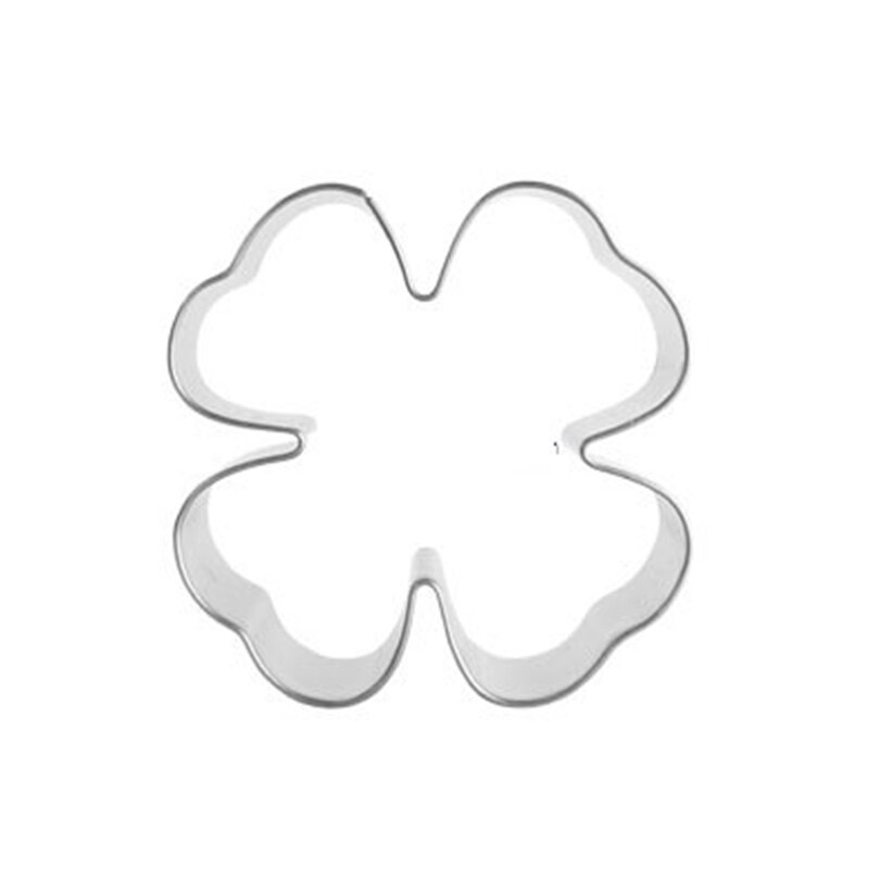 Clover Bakken Persvorm Fruit Groente Biscuit Cookie Druk Cutter Gereedschap Keuken Set Rvs Goedkope Dingen Fondant