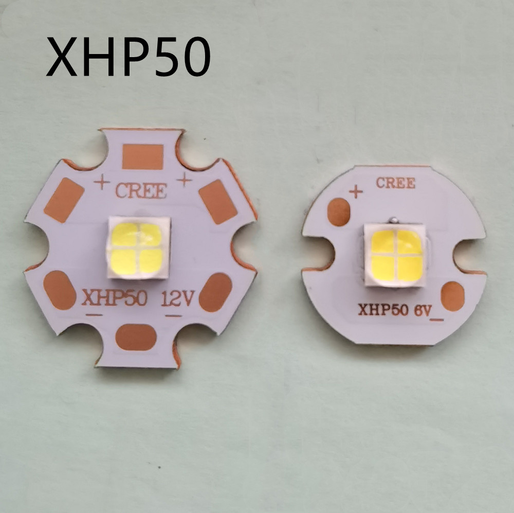 1-10 sztuk chiny XHP50 wymienić CREE XHP50 LED koraliki zimne Whtie 6500k neutralny biały 4500K LED emiter 6V 12V on16MM 20MM z miedzi z PCB
