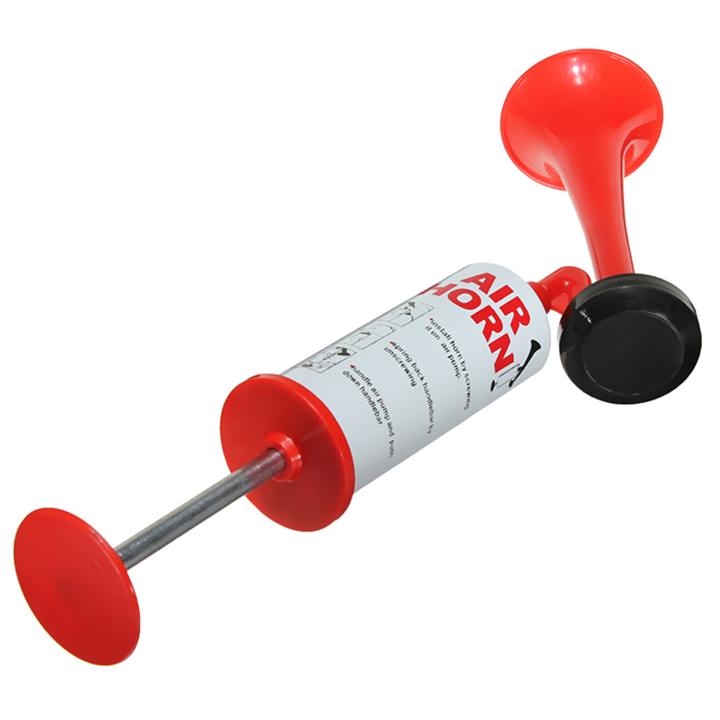 Handheld Blik Luchthoorn Pomp Trompet Loud Noise Maker Voor Sport Varen Waarschuwing Security Emergency