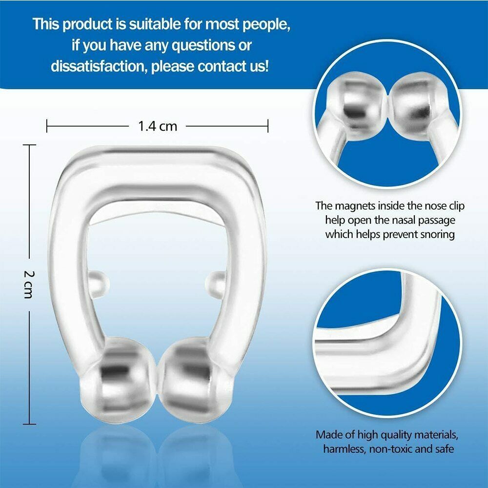 Siliconen Neus Clip Magnetische Anti Snore Stopper Snurken Stille Slaap Steun Apparaat Guard Night Anti Snurken Apparaat Gezondheidszorg