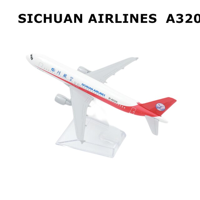 Miniatura dell&#39;ornamento del ricordo da collezione di aviazione del mondo di 15cm del modello 15cm della lega dell&#39;aeroplano della cina south Airlines B787: SICHUAN  A320