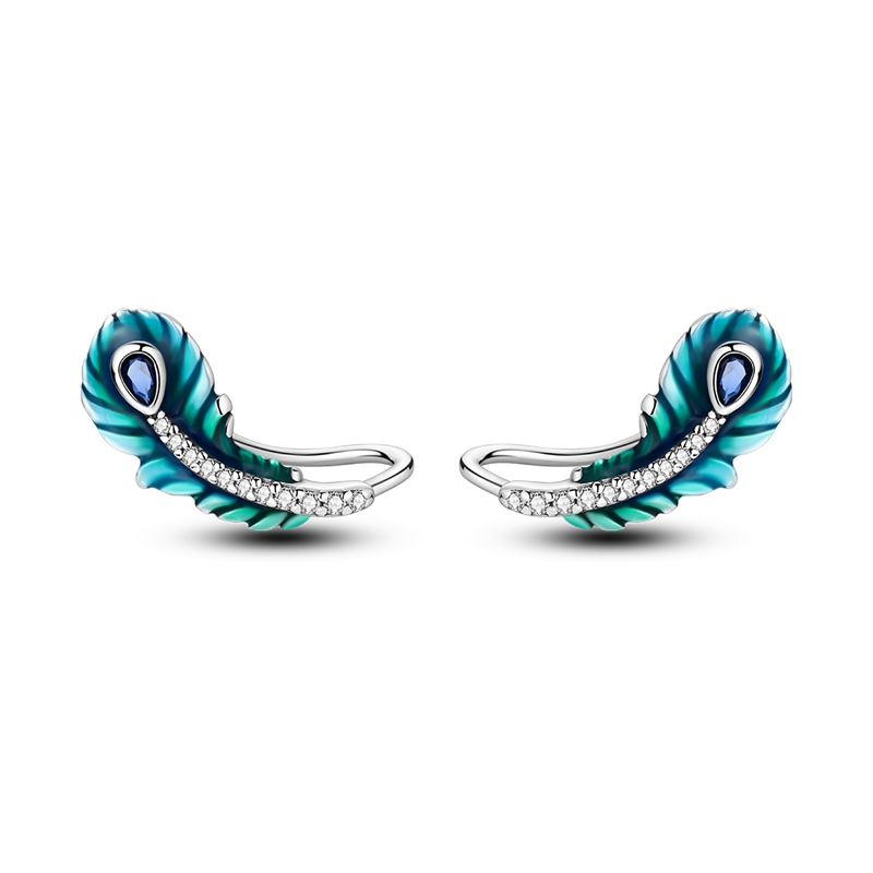 925 Sterling Silver Zirconium Hoop Earrings For Women Jewelry Anniversary Wedding Making Jewelry
