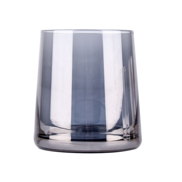Blyfrit glas whiskyglas varmebestandigt husholdning farverige guldkant glas kop spiritus glas vin redskaber: H