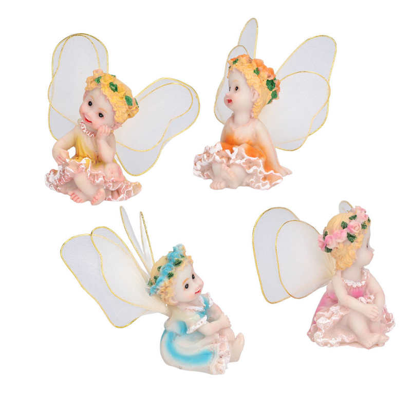 Fairy Figures DIY Flower Fairies Figurines for Indoor and Outdoor for Garden for Home
