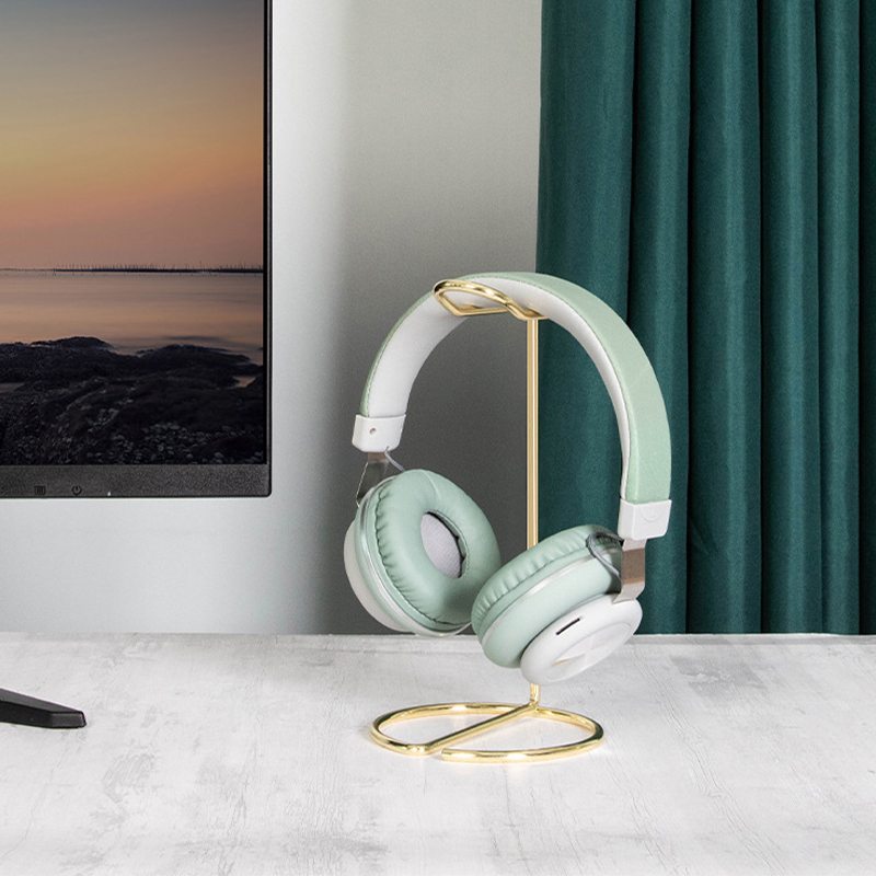 Høretelefonholder i rustfrit stål, opbevaringsbeslag til hovedtelefoner, skrivebord, universal, holdbar, støttende metalophæng til husholdnings- og kontorbrug