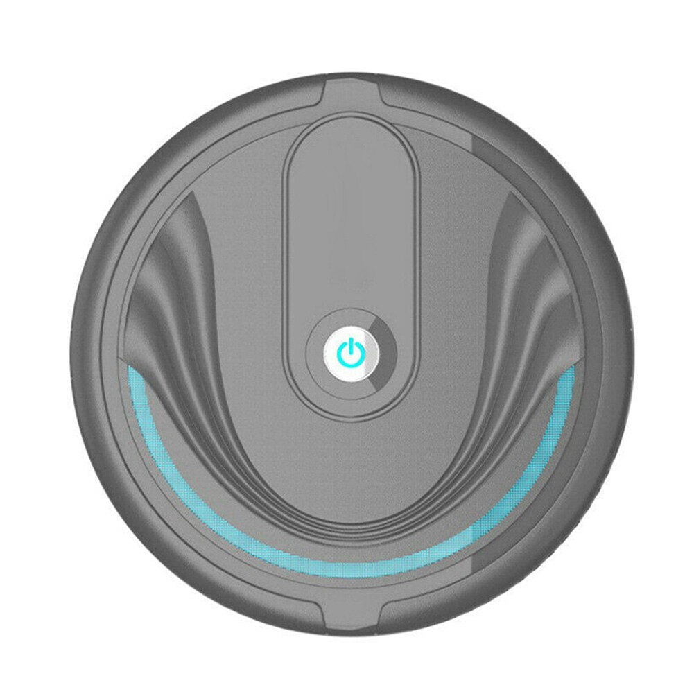 Smart Robot Vacuum Cleaner Auto Floor Cleaning Sweeping Household Mini Cleaner 66CY: Black with Battery