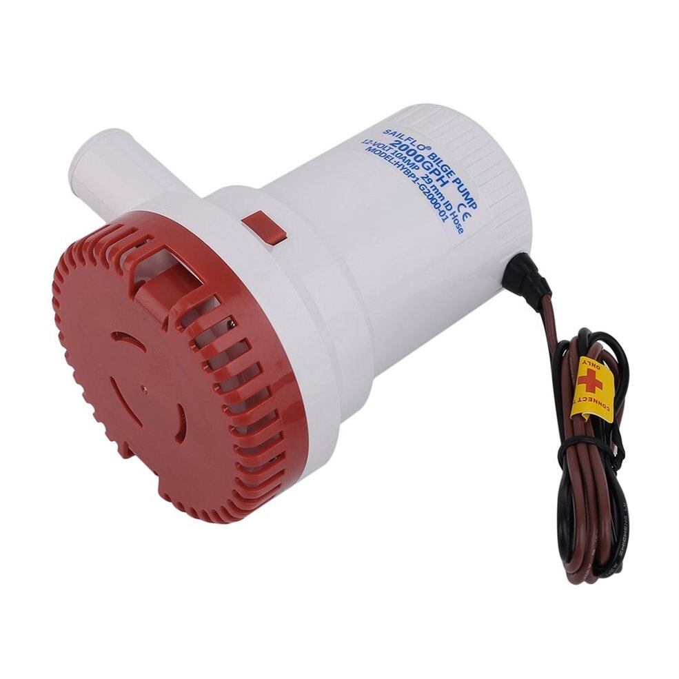 2000GPH Non-automatic Corrosion-resistant Anti-Airlock Protection Submersible Marine Boat Bilge Pump Vacuum Water Pump