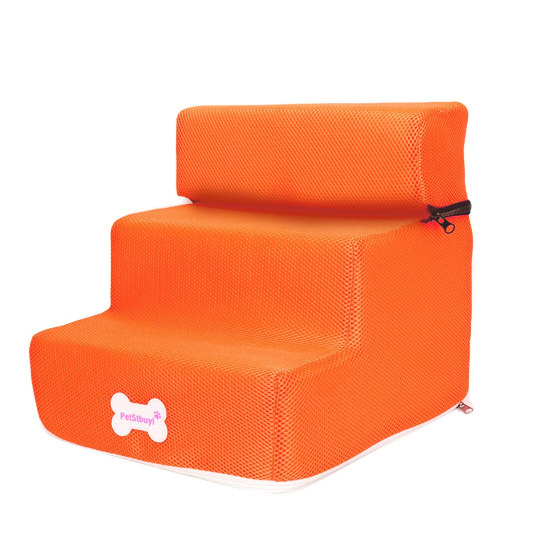 Hond Bed 3 Stappen Hond Trappen Hond Ladder Afneembare Pet Trappen Kat Puppy Ramp Anti-Slip Verwijderbare Honden Bed trappen Dierbenodigdheden: Orange