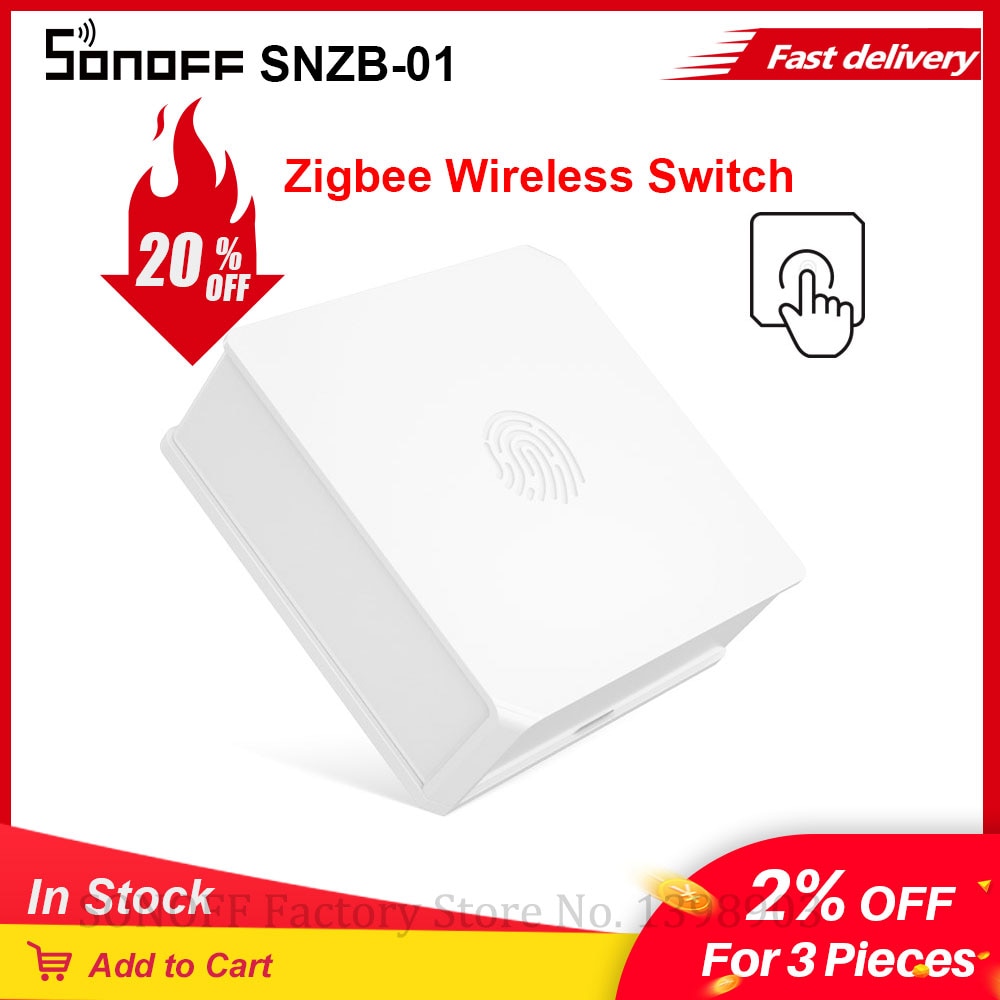 Sonoff snzb -01 zigbee trådløs minikontakt meddelelse om lavt batteri på e-welink app fungerer med ifttt til smart hjemmeautomatisering
