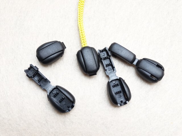 Bouchon de cordon de fermeture éclair, 50 pièces/lot, pour vêtements de sport, sac à dos