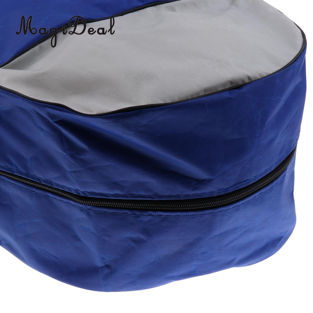 MagiDeal Portable Large-capacity Inline Roller Skating Boots Bag Ice Skating Bag Hockey Skate Shoulder Bag Equipment Bag Blue