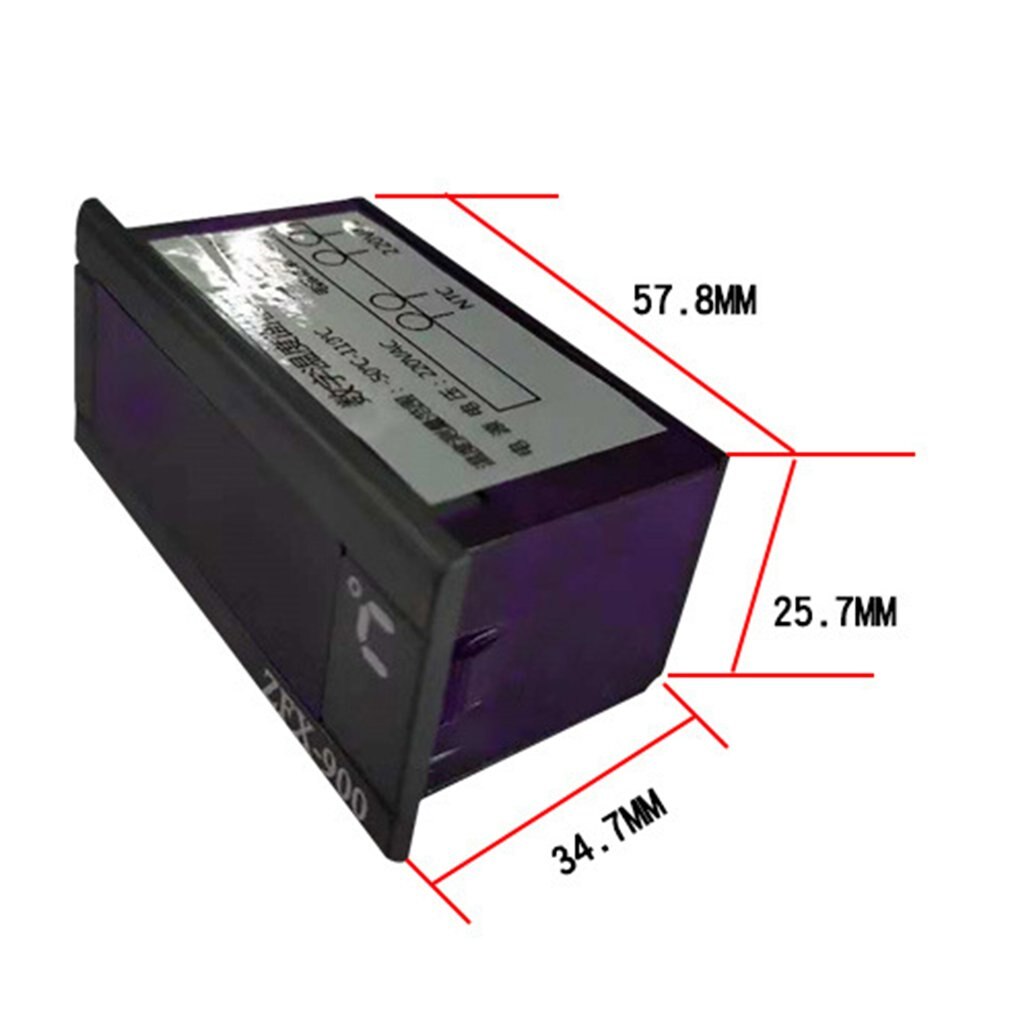 ZFX-900 pantalla LED termómetro Digital LED Monitor de temperatura refrigerador congelador tanques de agua Sensor de sonda 220v AC