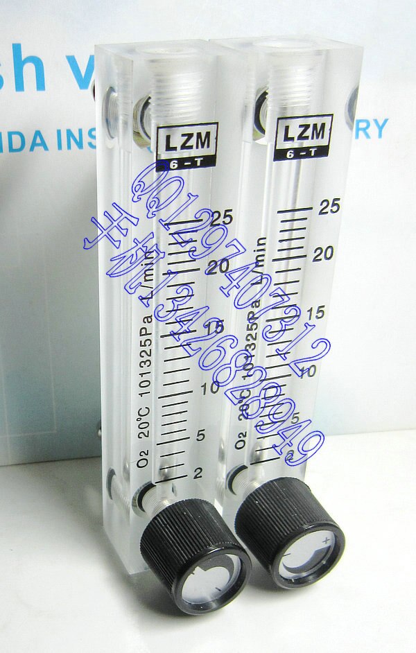 LZM-6T O2 adjustable oxygen flowmeter 2~10L/min oxygen flow meter panel