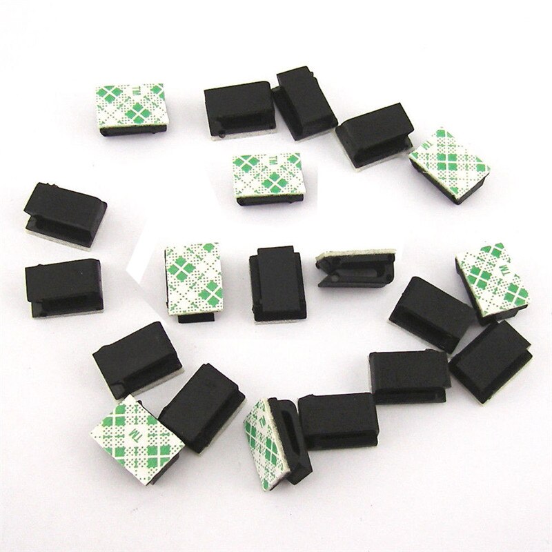 Car Self Adhesive Cable Clip Auto Driving Recorder Wire Management Clamps GPS Data Line Organizer Cord Tie Holder Fixed Clips