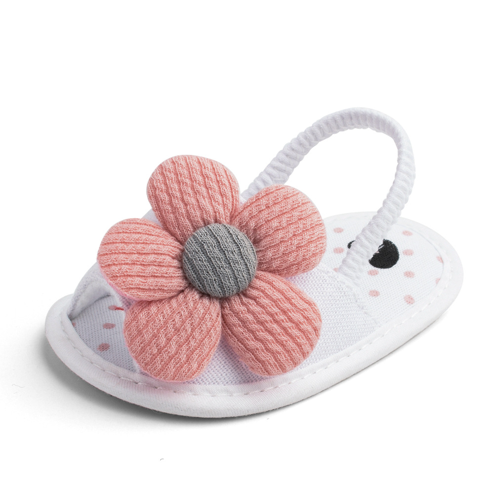 Zomer Zonnebloem Baby Sandalen Zachte Bodem Peuter Schoenen 0-1 Jaar Oude Baby Meisjes Baby Schoenen Meisjes baby Boy Schoenen: pink flower / 13cm