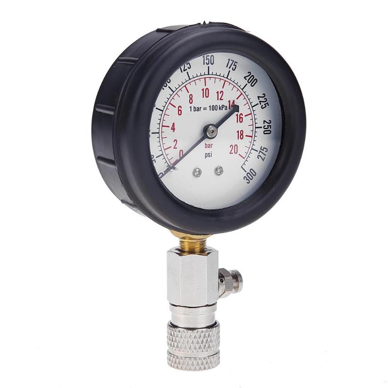 Kit de probador de presión para Motor, Motor de gasolina, cilindro de Motor de gasolina para coche y motocicleta, con adaptador