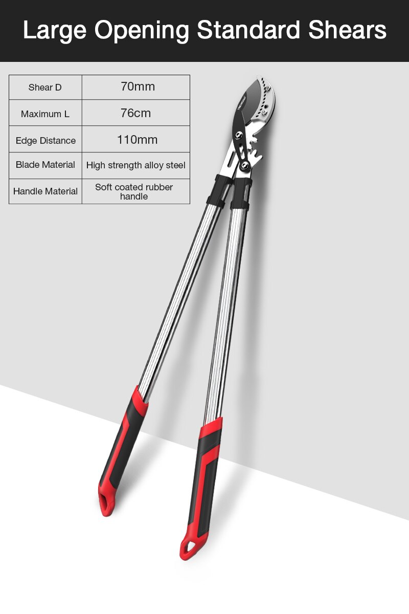 DTBD Garden Tree Pruning Shears High Branch Pruning Tool Ratchet Secateur Long Telescopic Handle Fruit Picker Pruner Scissors