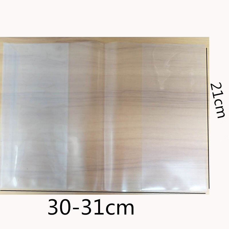 Transparent book cover book cover waterproof student workbook cover book leather thick and durable book cover: 21-30cm